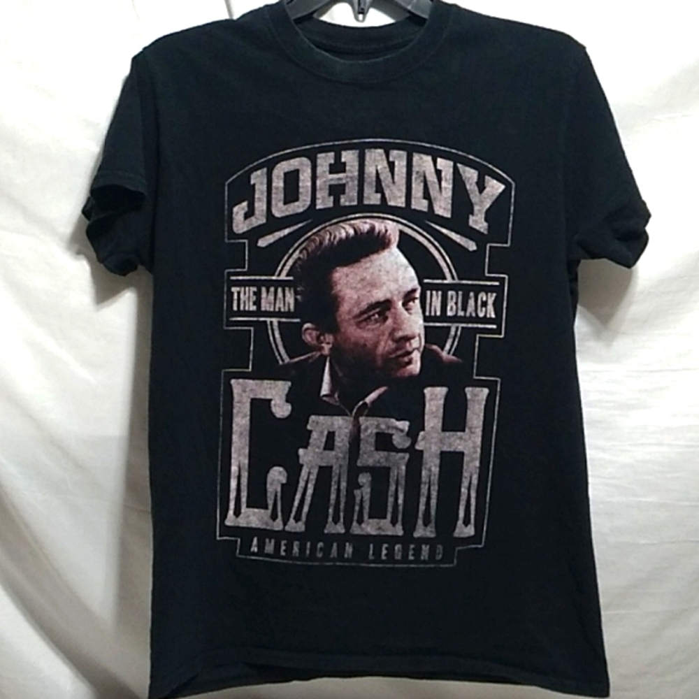 (X3) Johnny Cash The Man In Black American Legend Tee Sz.SM Unisex